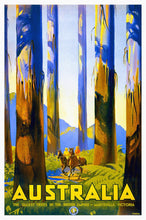 Load image into Gallery viewer, Australia - The tallest trees in the British Empire vintage poster without frame
