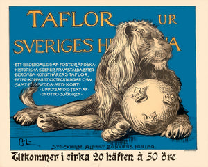 Paintings from swedens history vintage poster without frame