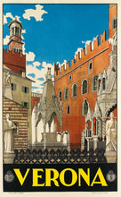 Load image into Gallery viewer, Verona Italy Vintage poster without frame

