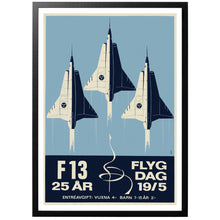 Load image into Gallery viewer, F13 25 år vintage Poster med ram
