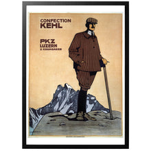 Load image into Gallery viewer, Clothing From Kehl vintage clothing poster with frame
