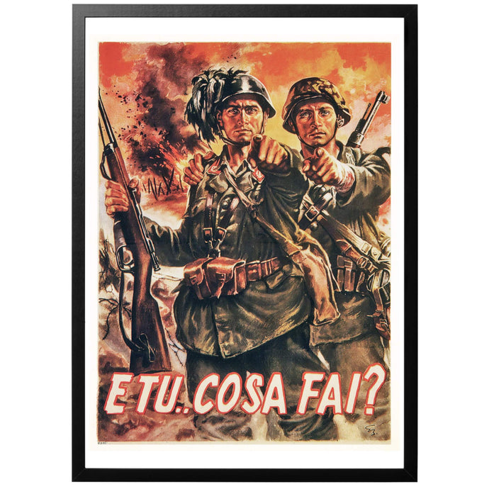 And you... what are you doing? Poster - World War Era