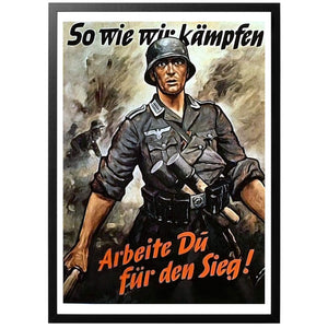 So Wie Wir Kämpfen Poster - World War Era