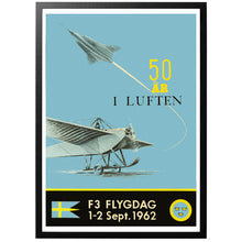 Load image into Gallery viewer, 50 Years in the Sky vintage poster with frame

