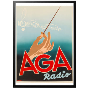 AGA Radio Poster - World War Era