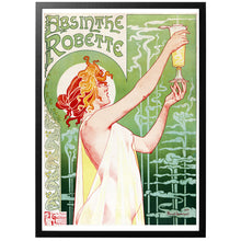 Load image into Gallery viewer, Absinthe Robette vintage poster with frame
