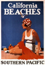 Load image into Gallery viewer, Californian Beaches vintage travel posters without frame
