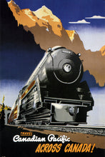 Load image into Gallery viewer, Canadian Pacific across Canada vintage travel poster without frame
