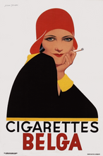 Load image into Gallery viewer, Cigarettes Belga vintage cigarette ad without frame
