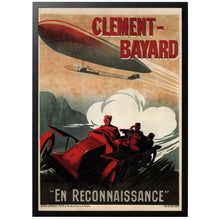 Load image into Gallery viewer, Clement Bayard vintage automotive poster with frame
