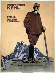 Clothing From Kehl vintage clothing poster without frame