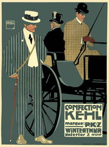 Confection Kehl vintage poster without frame.