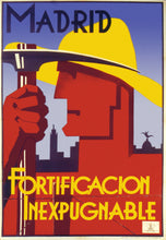 Load image into Gallery viewer, Madrid Fortification vintage poster without frame
