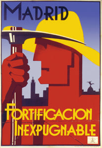 Madrid Fortification vintage poster without frame