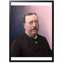 Load image into Gallery viewer, Baron de Charnel Colourized vintage photography with frame
