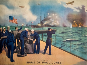Spirit of Paul Jones vintage poster without frame