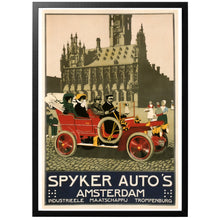 Load image into Gallery viewer, Spyker Cars vintage poster with frame
