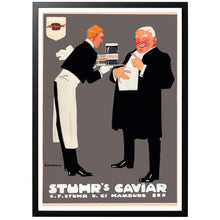 Load image into Gallery viewer, Stuhr&#39;s Caviar vintage poster with frame
