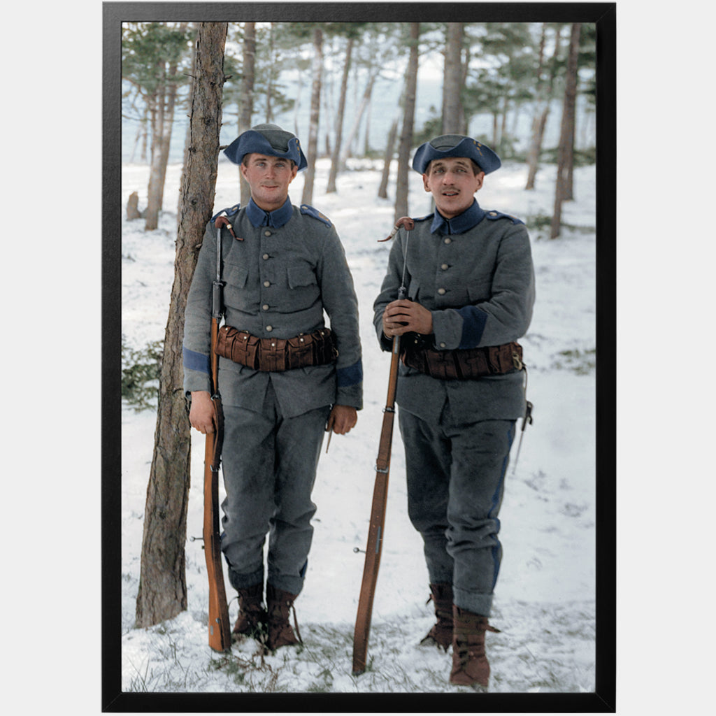 Swedish soldiers Gotland poster - World War Era 