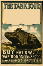 Load image into Gallery viewer, The Tank Tour vintage poster without frame

