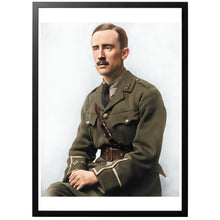 Load image into Gallery viewer, J.R.R. Tolkien Colourized vintage photograph with frame
