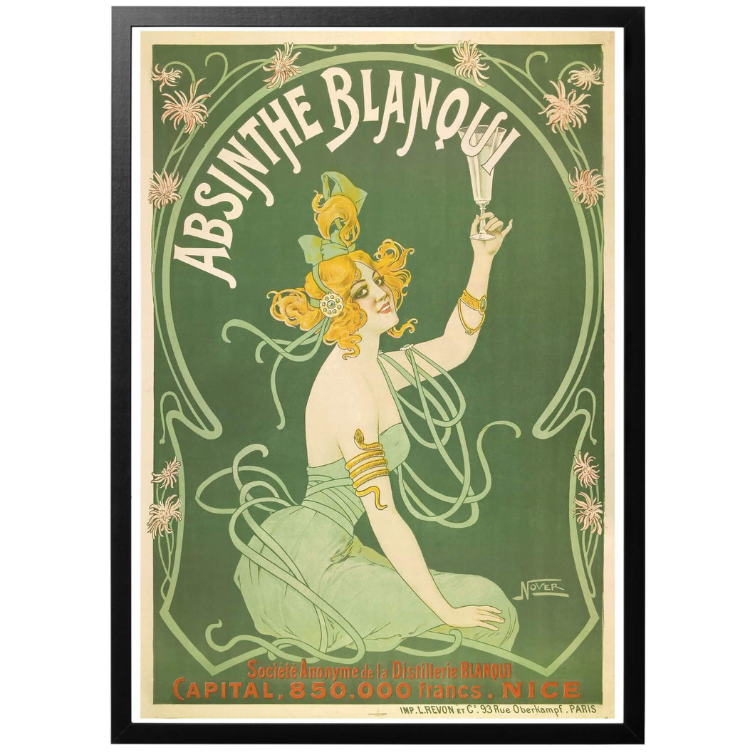 Absinthe Blanqui Poster - World War Era