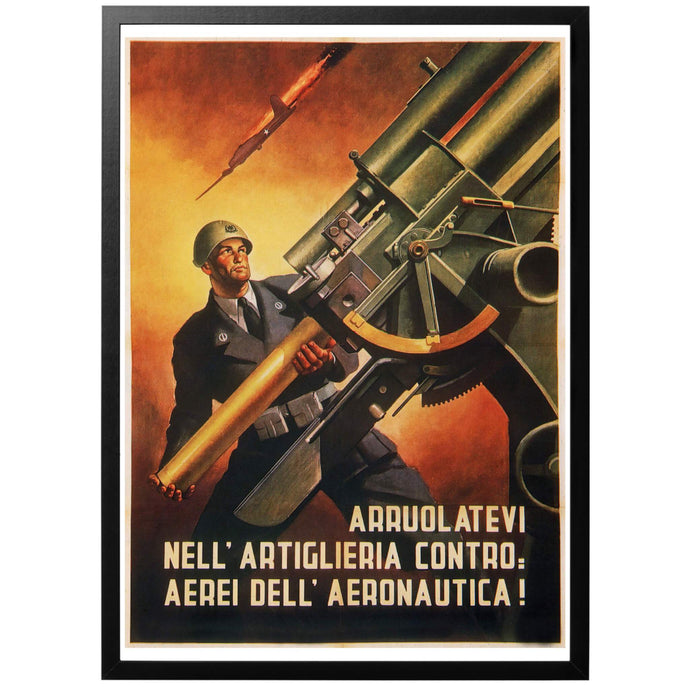 Entlist in the anti-aircraft service! Poster - World War Era