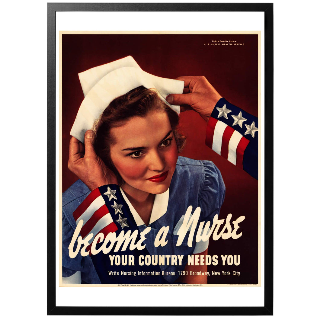 Become a Nurse Poster - World War Era