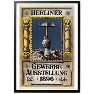 The Great Industrial Exhibition of Berlin 1896 Poster - World War Era