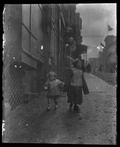Children in Chinatown Poster - World War Era 
