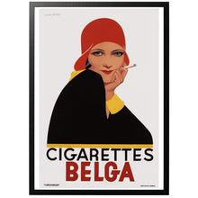 Load image into Gallery viewer, Cigarettes Belga vintage cigarette ad with frame
