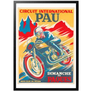 Circuit International Pau Poster - World War Era