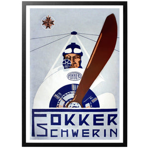 Fokker Schwerin Poster - World War Era