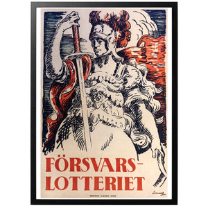 The defence lottery poster - World War Era