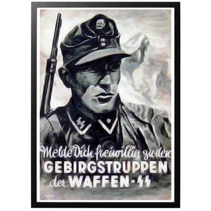 Gebirgstruppen der Waffen SS Poster - World War Era