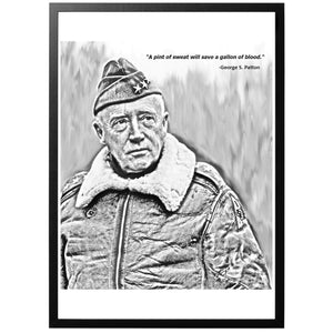 General George S Patton Quote Poster - World War Era