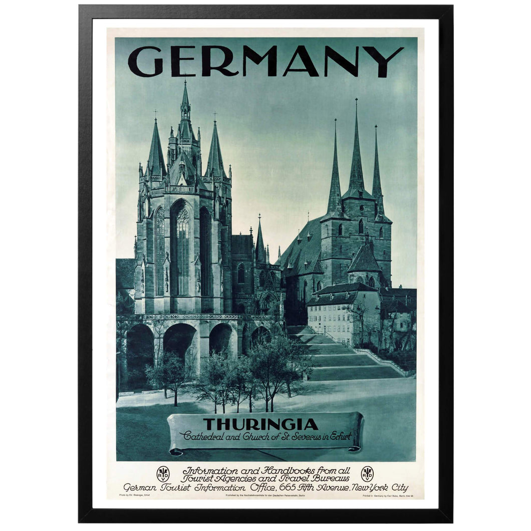Germany Thuringia Poster - World War Era