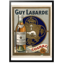 Load image into Gallery viewer, Guy Labarde vintage cognac poster with frame
