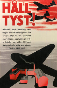 Swedish war poster made by pharmaceutical company Astra (now AstraZeneca). Domestic pharmaceutical production was of upmost importance due to the shortage of medical supplies during the war.