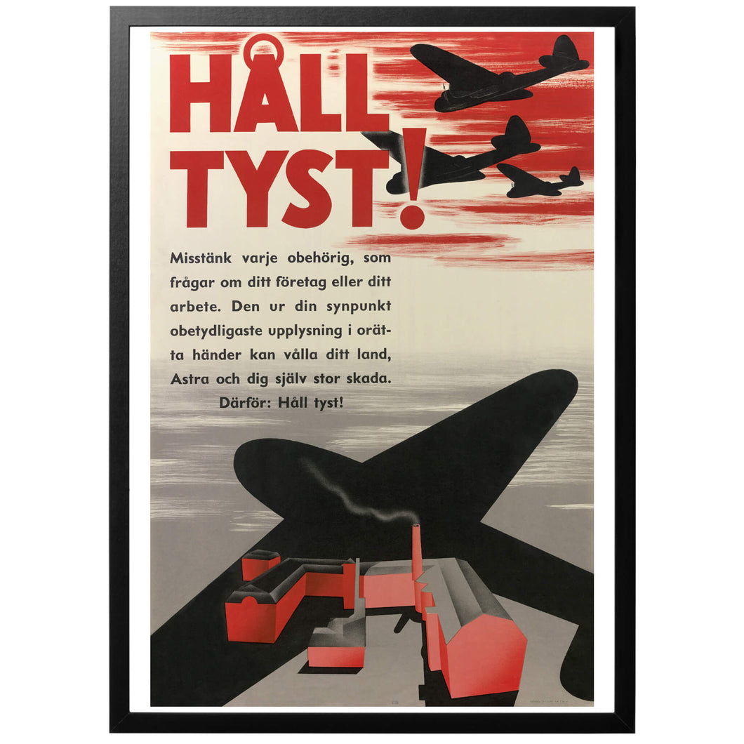 Swedish war poster made by pharmaceutical company Astra (now AstraZeneca). Domestic pharmaceutical production was of upmost importance due to the shortage of medical supplies during the war.