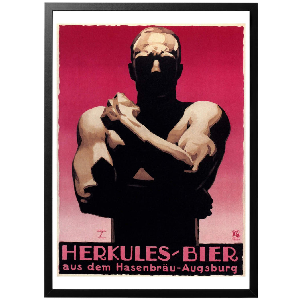 Herkules Bier Poster - World War Era