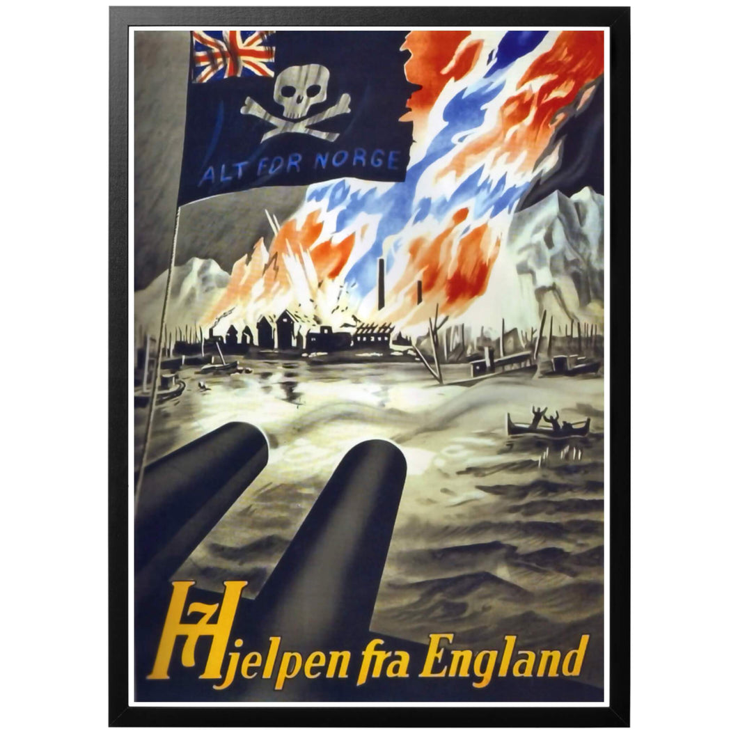 Hjelpen Fra England Poster - World War Era