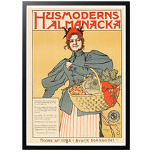 Load image into Gallery viewer, The Housewife&#39;s Almanac vintage poster with frame
