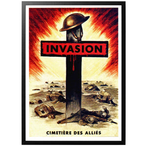 Invasion - an allied cementary Poster - World War Era