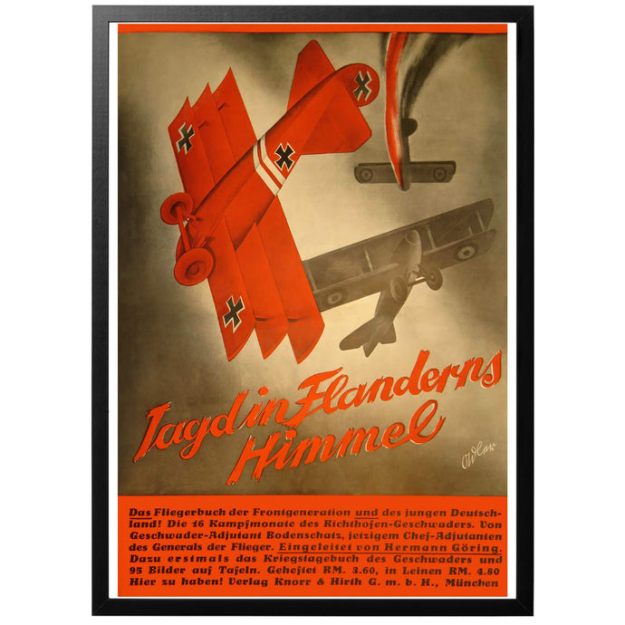 Jagd in Flanderns Himmel Poster - World War Era