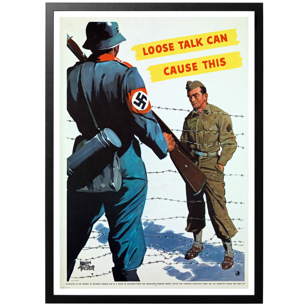 Loose Talk Can Cause This Poster - World War Era