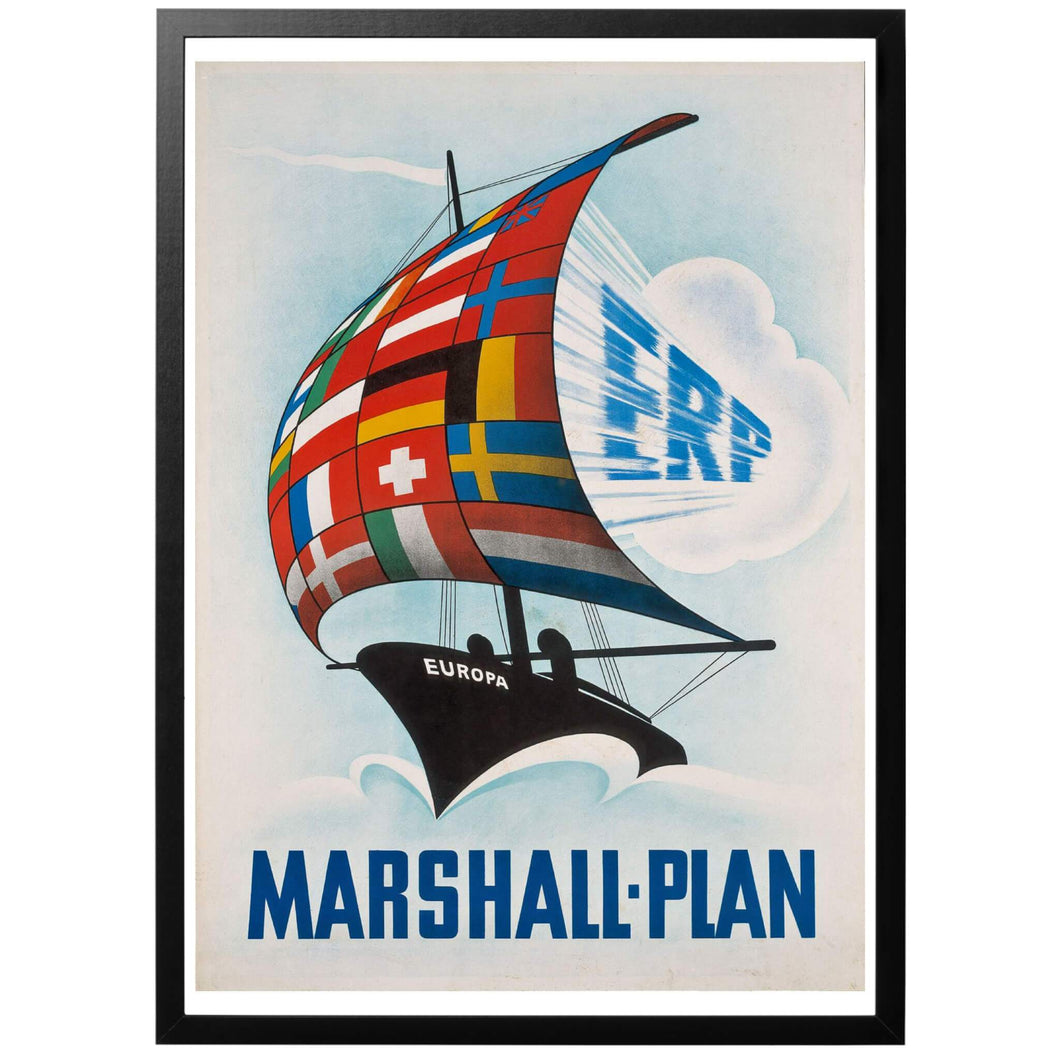 Marshall-Plan Poster - World War Era