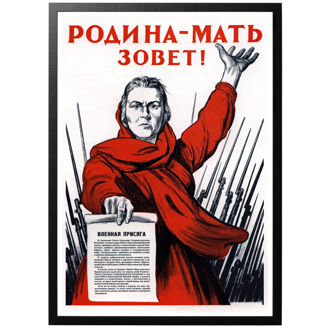 Motherland is calling! - Soviet propaganda - World War Era