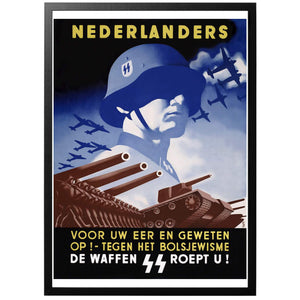 Nederlanders Voor Uw Eer En Geweten Op! Poster - World War Era