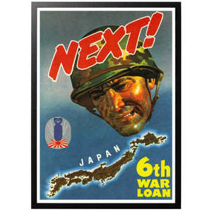 Next! 6th War Loan Poster - World War Era